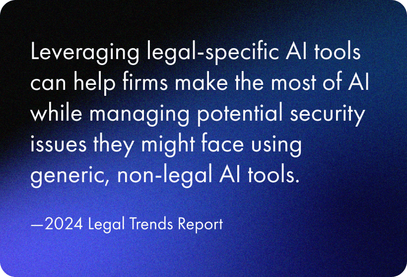 2024 LTR Leveraging legal specific AI tools