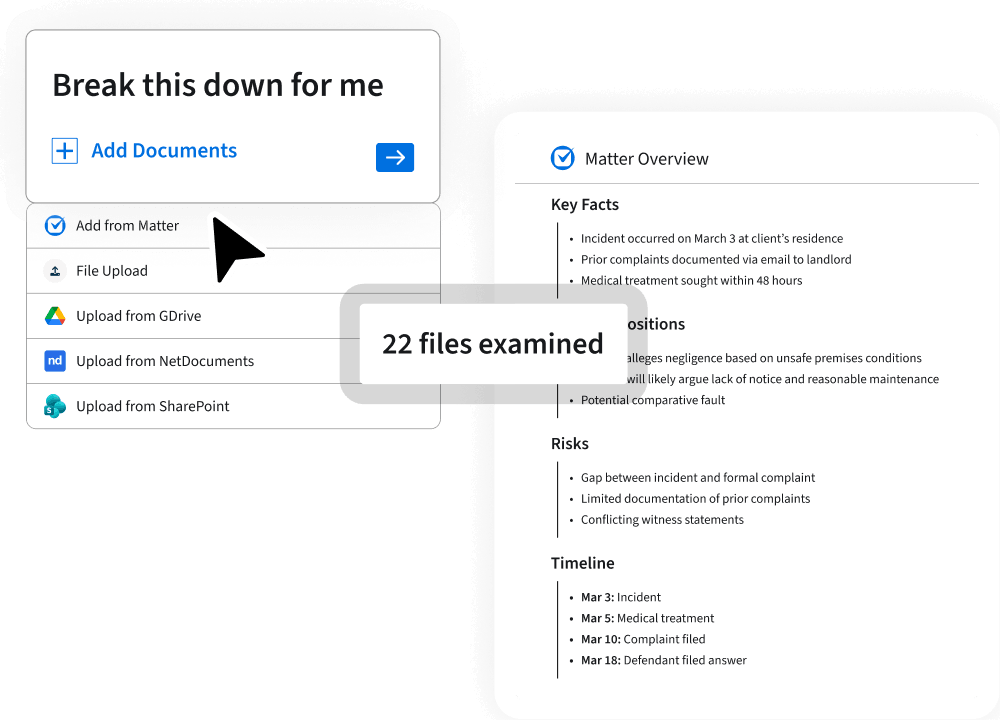 Clio Work - Get a complete, structured view of your matter in seconds