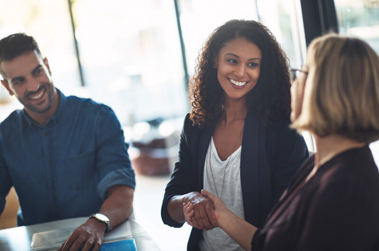 A solicitor interviewing at a law firm