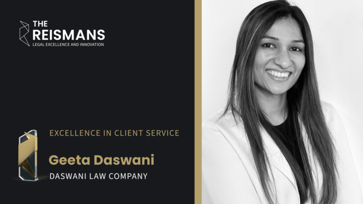Geeta Daswani - Reisman Award winner -Excellence in Client Service