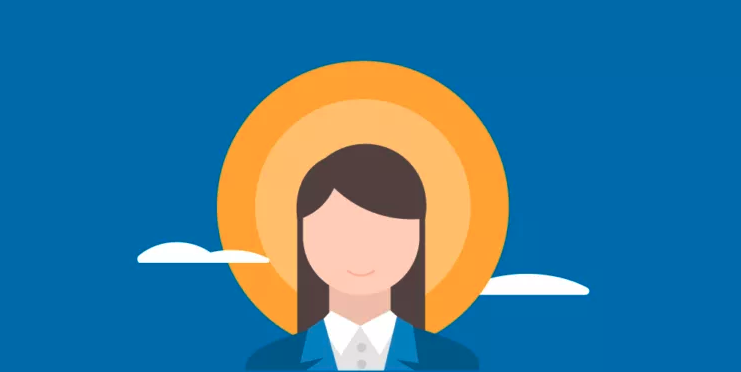 An illustration showing a relaxed lawyer with a clear mind