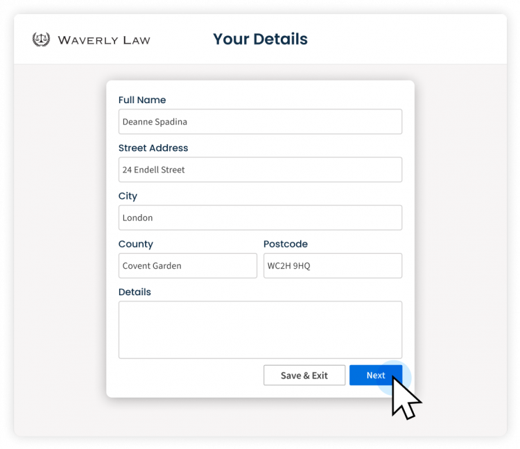 Build client trust user interface