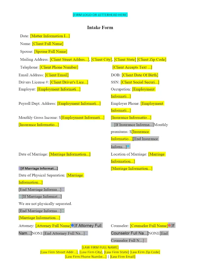 Intake Form