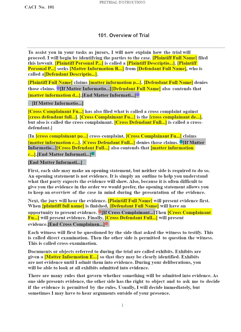 Overview of Trial