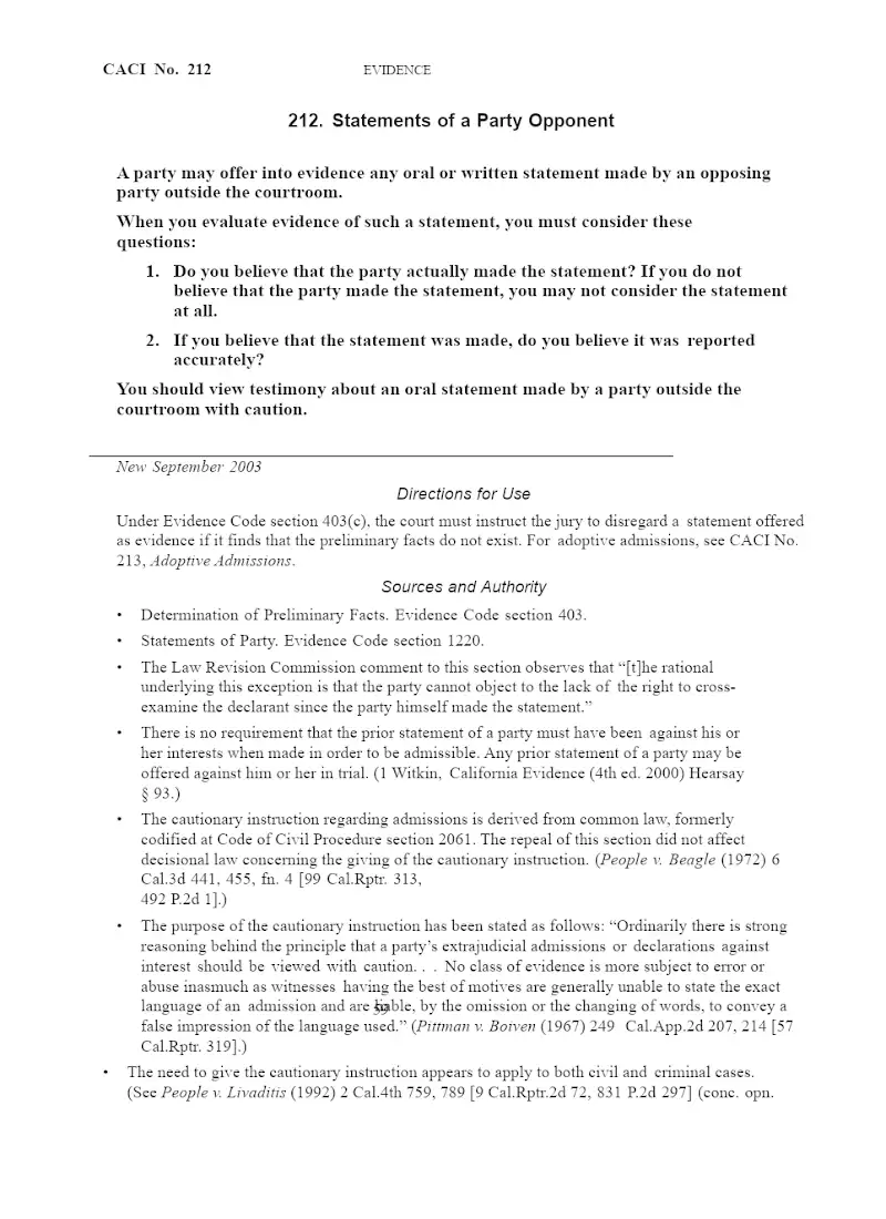 Statements of a Party Opponent