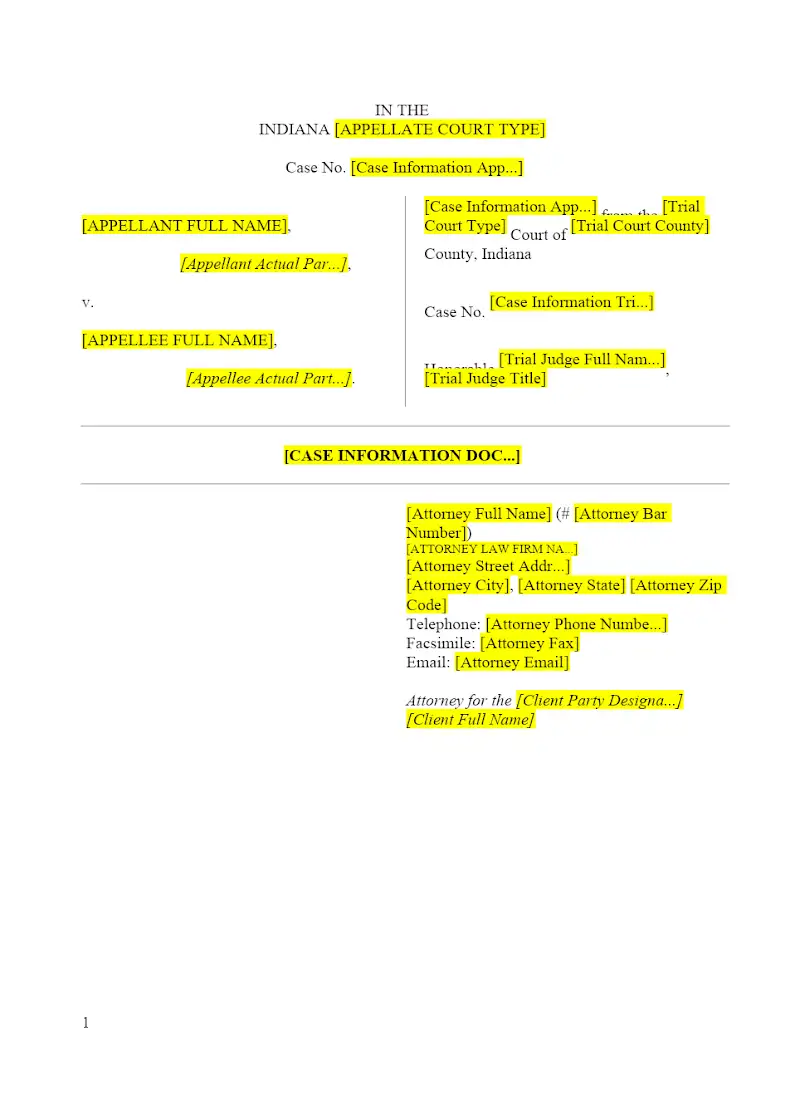 Appellate Cover