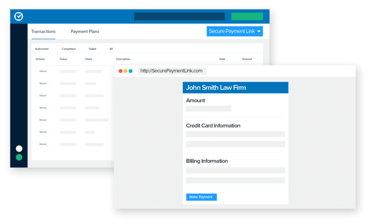 Send simple, secure, and smart payment links with Clio Payments.