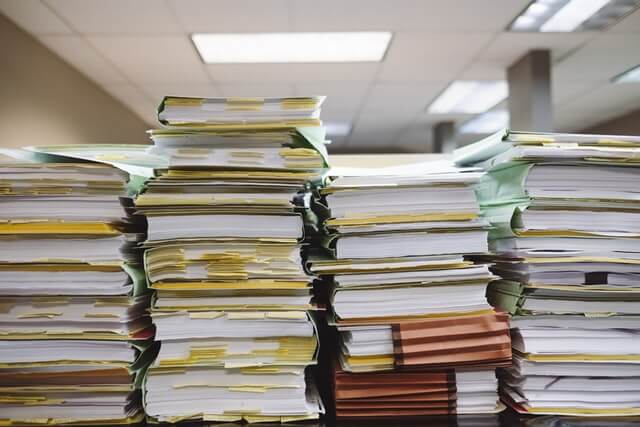 Image of stacks of files