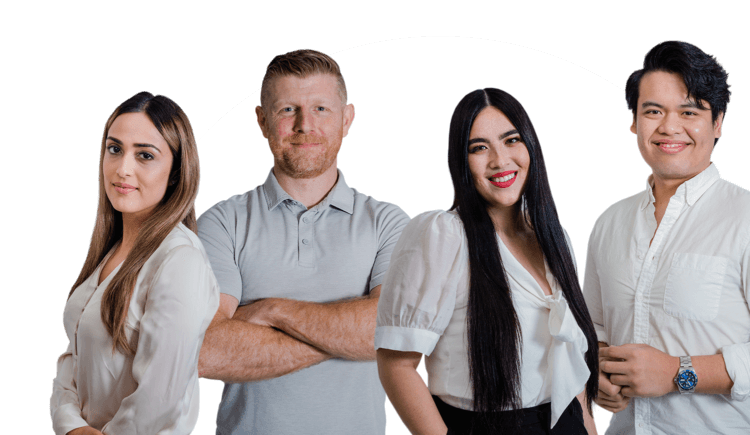 Four members of Clio's Support team.