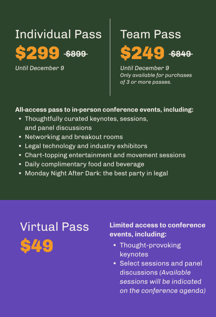 Clio Cloud Conference 2022 Pricing
