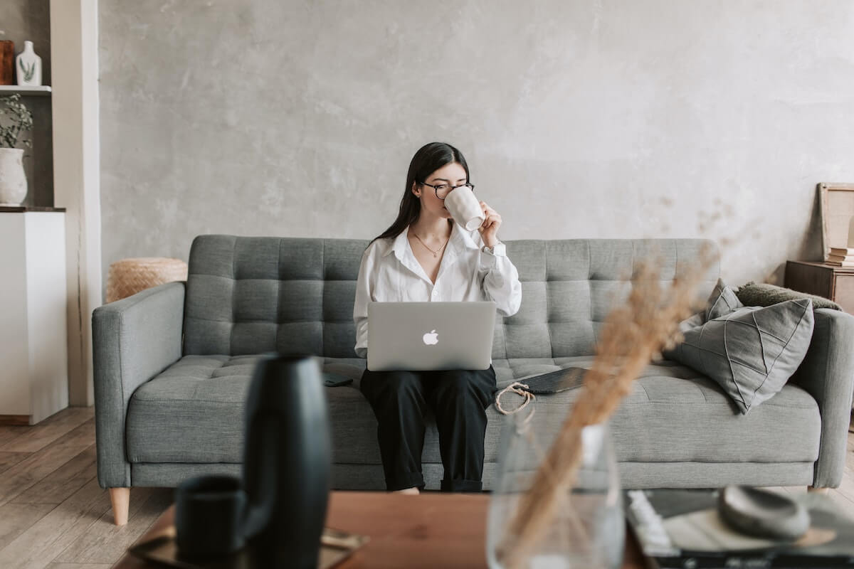 Paralegal working from home