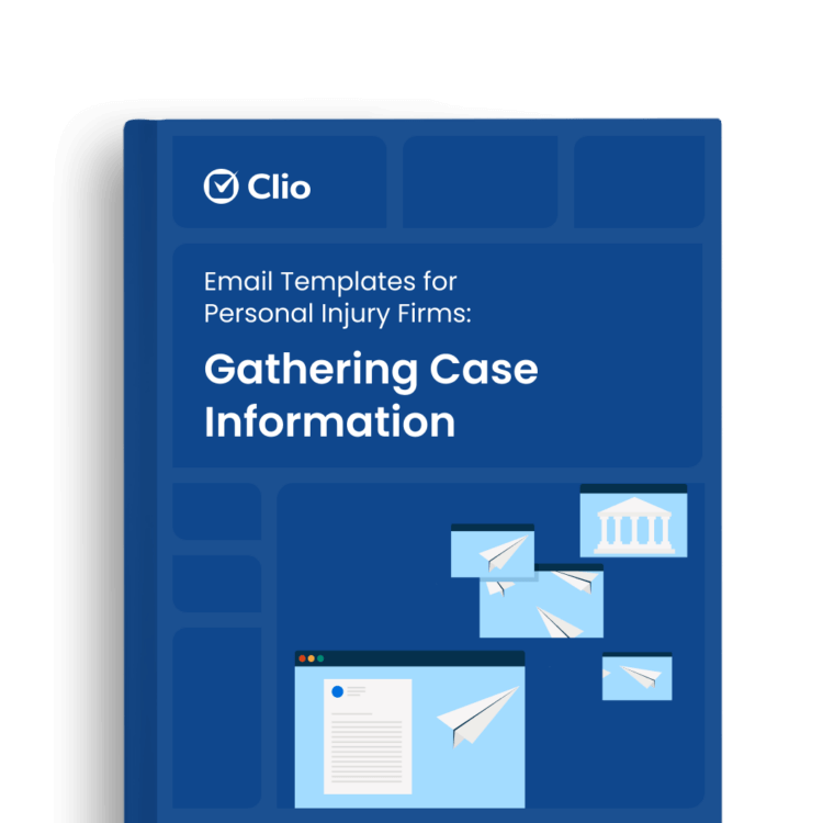 Email templates for personal injury law firms to gather client case information