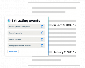 Clio Manage NA Manage AI Prospect Turn court documents into deadlines automatically