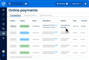Simplified Product UI Clio Manage Clio Payments NA Get paid no admin no stress Clio Payments Pay Later