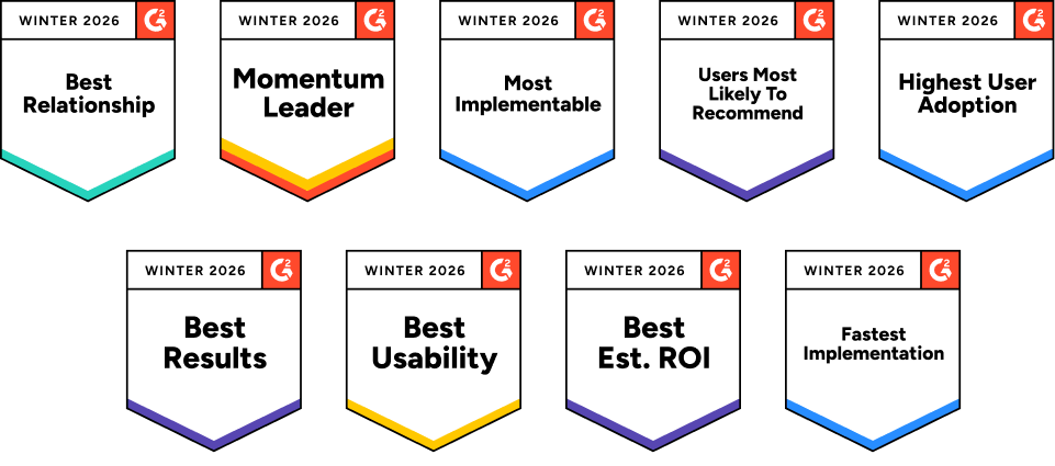 G2 Winter 2026 Grid leader in 6 legal software categories