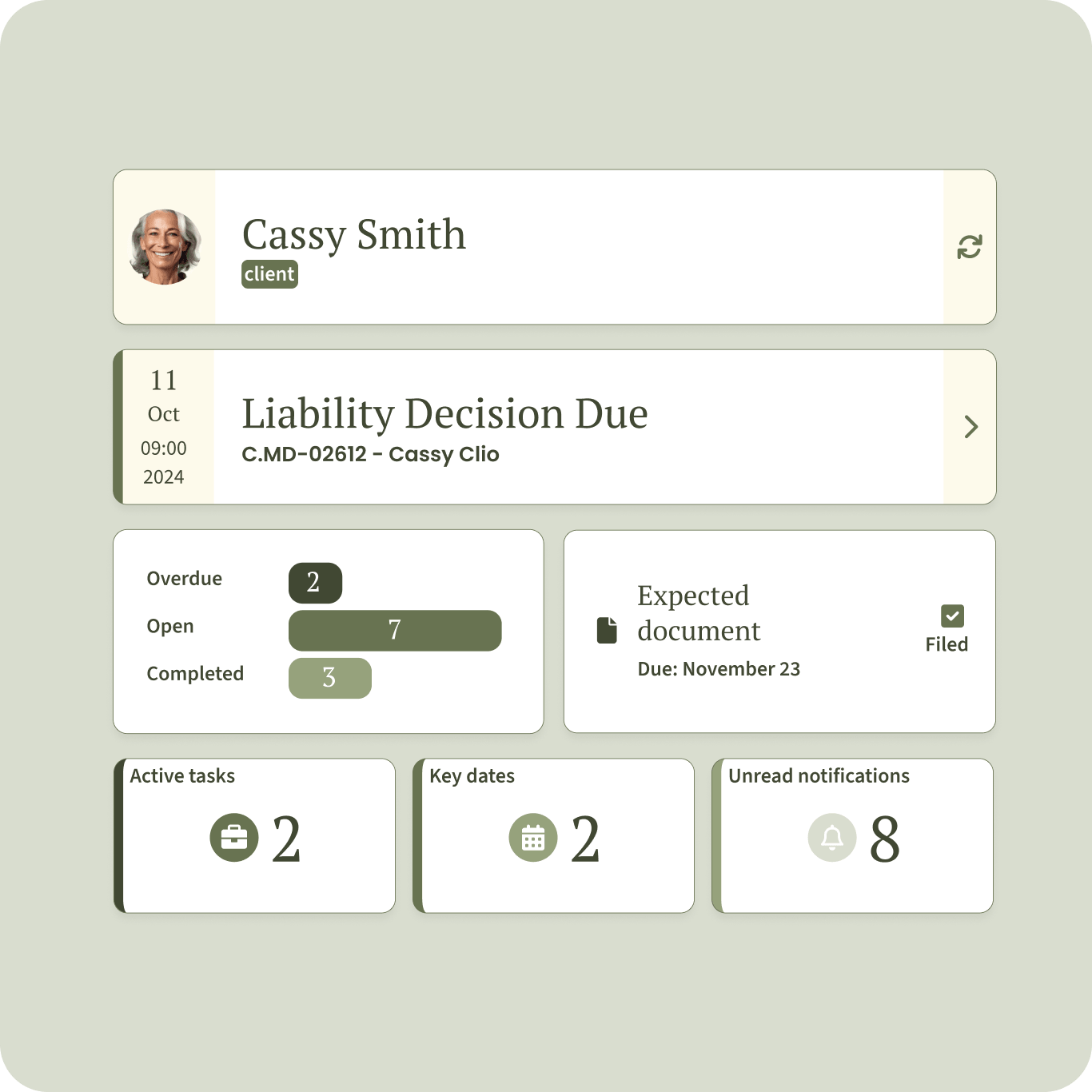Clio Operate Unify complex case?and matter management