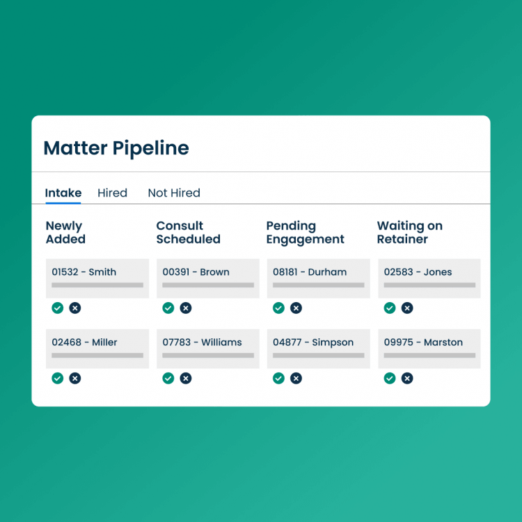 Customize Clio Grow to your needs - Matter Pipeline view