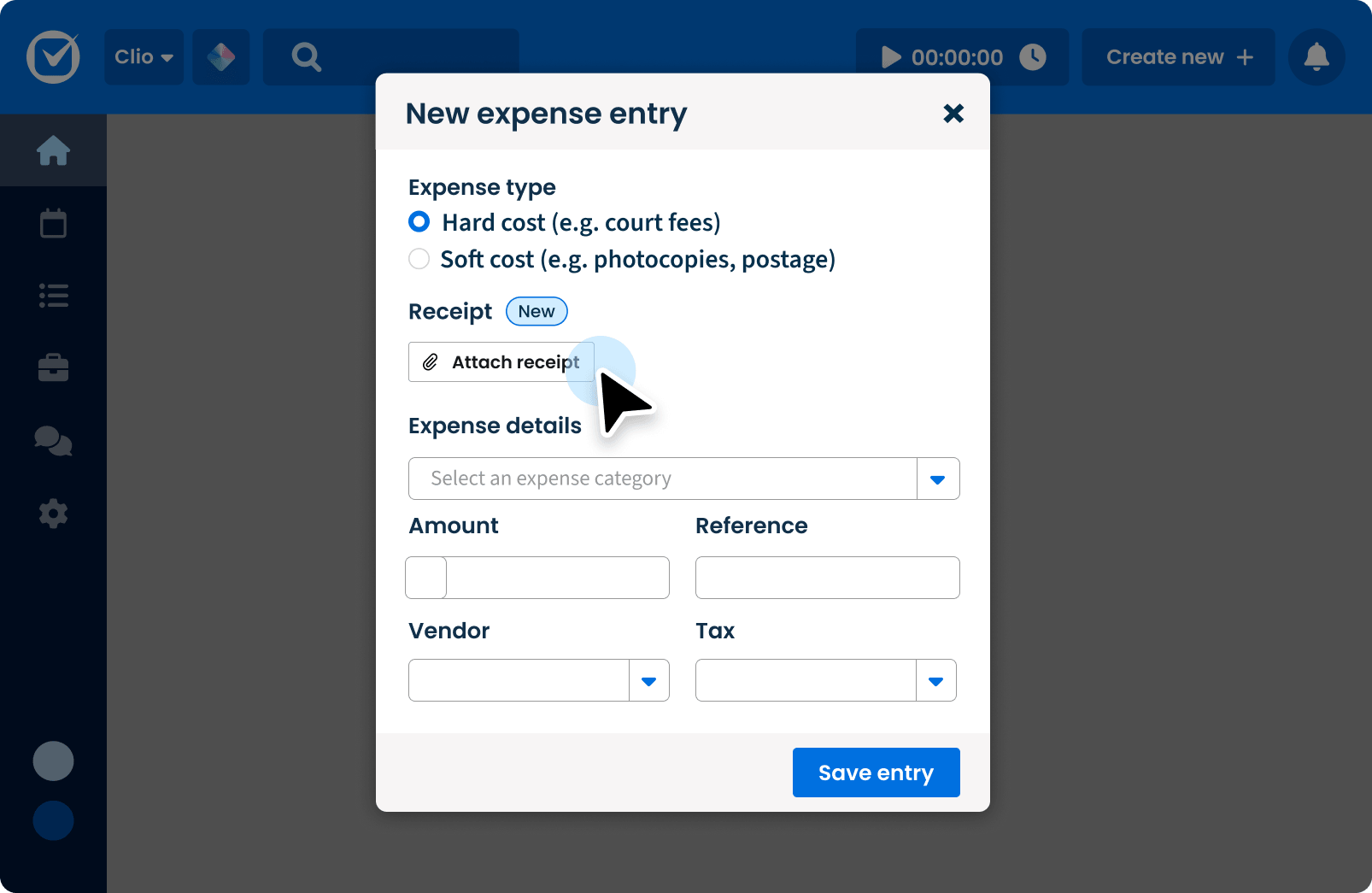 Attaching Expense Receipts